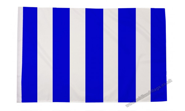 Blue and White Striped Flag (Sleeved)